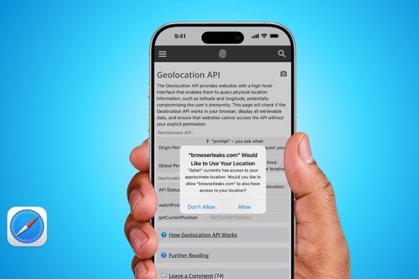 iPhone screen showing location permission dialog